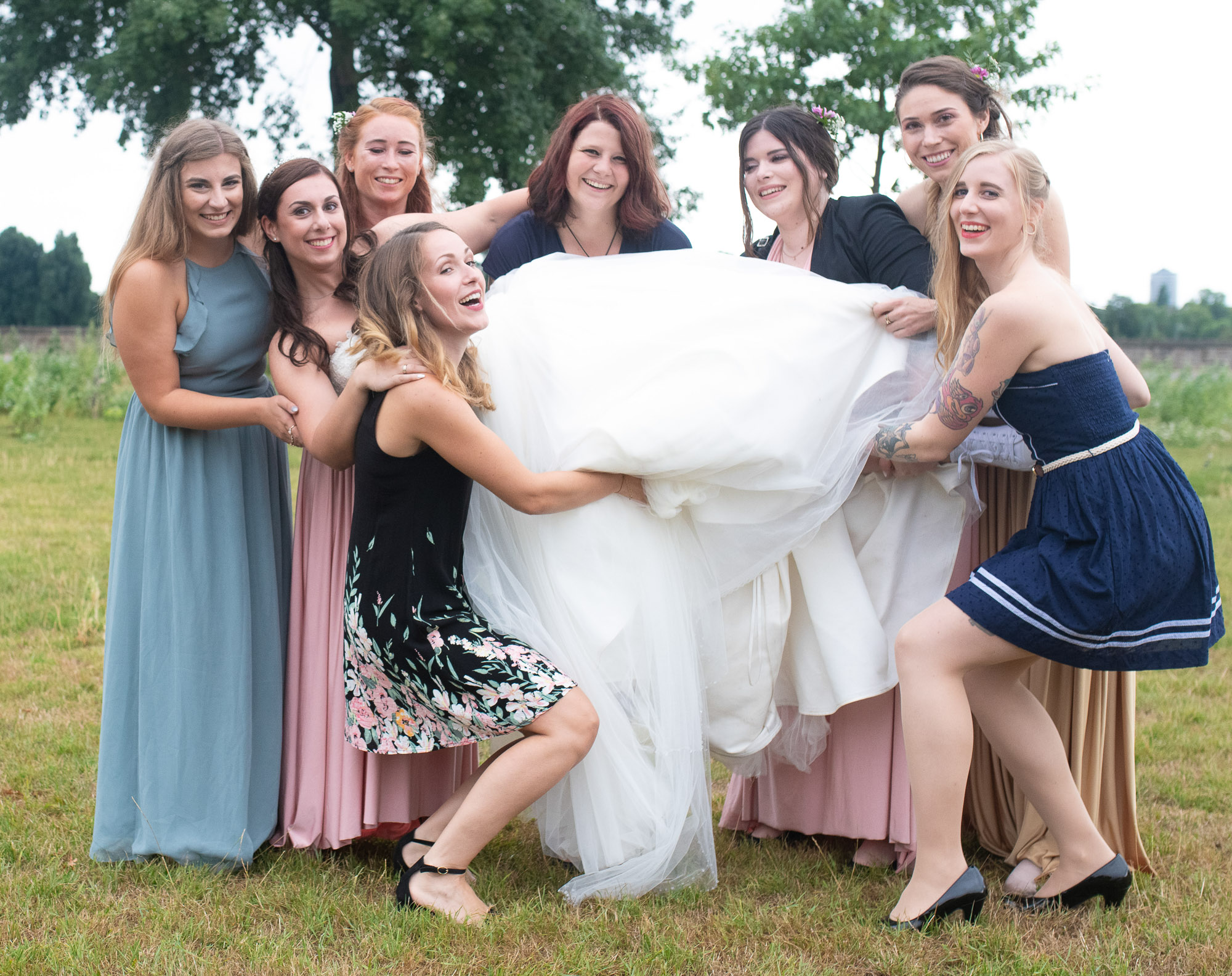 Braut  Gruppenfoto